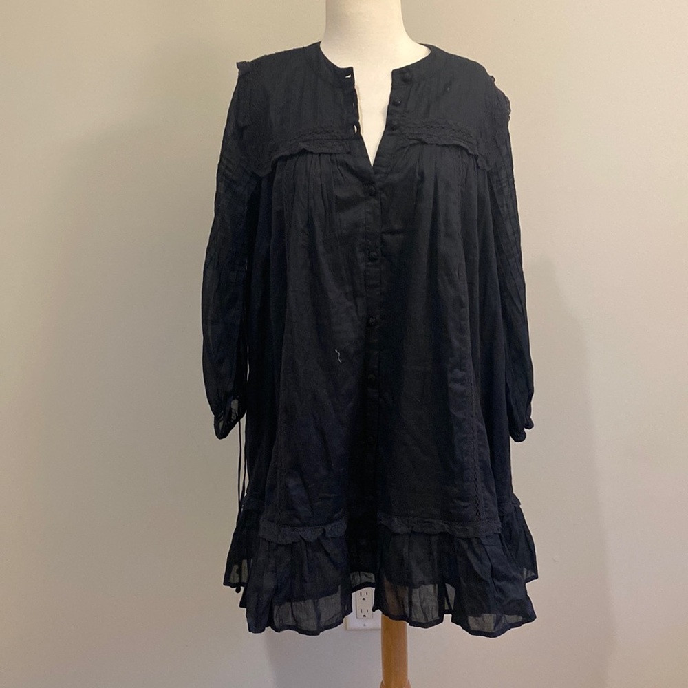 Cleobella Black Long Sleeve Dress / Size M